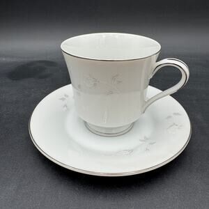 Set of 2 Vintage Cup and Saucers in Bridal Rose by Celebrity Fine China